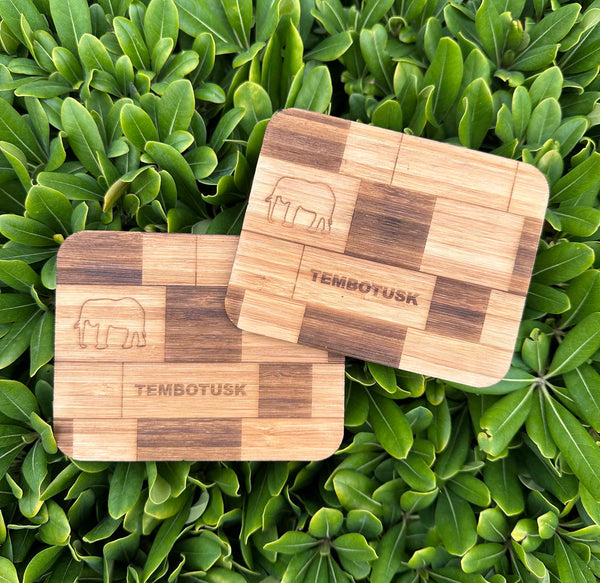 TemboTusk Bamboo Drink Coasters