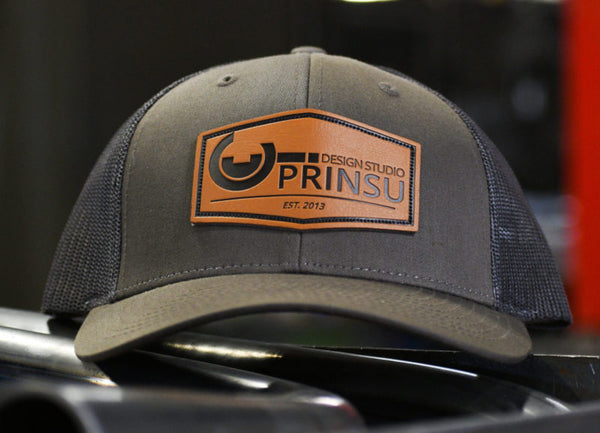 Prinsu Prinsu Leather patch hat