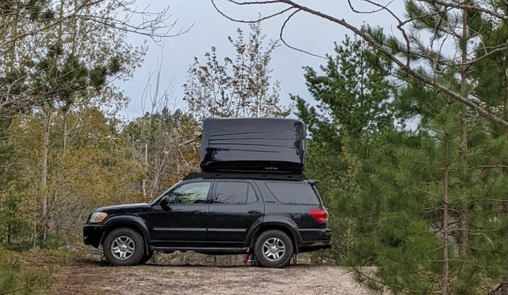 Desert Armor Soldier XL V1 - Fast Set-up Sleek Style Hard Shell Roof Top Tent