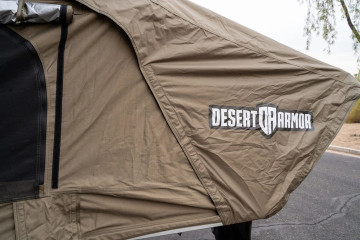 Desert Armor Tank XL - Fast Set-up Sleek Style Hard Shell Roof Top Tent