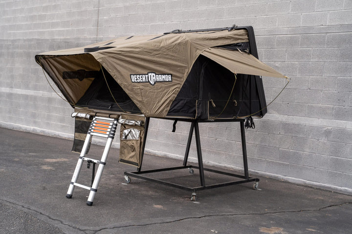 Desert Armor Warrior - Fast Set-up Sleek Style Hard Shell Roof Top Tent