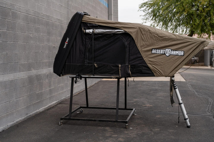 Desert Armor Warrior - Fast Set-up Sleek Style Hard Shell Roof Top Tent