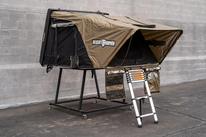 Desert Armor Warrior - Fast Set-up Sleek Style Hard Shell Roof Top Tent