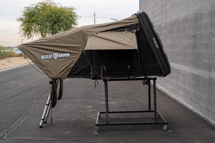 Desert Armor Warrior - Fast Set-up Sleek Style Hard Shell Roof Top Tent