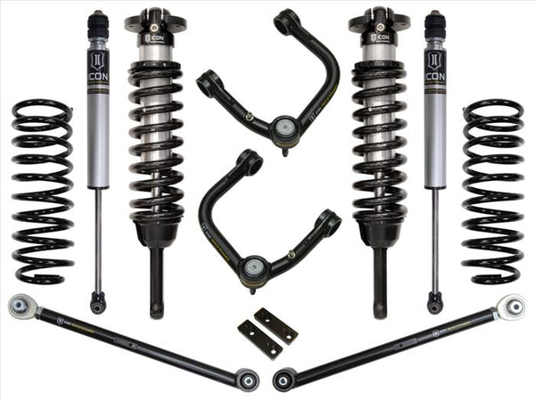ICON 2010-2023 Toyota 4Runner/2010-2014 Toyota FJ Cruiser, 0-3.5" Lift Stage 3 Suspension System, Tubular UCA