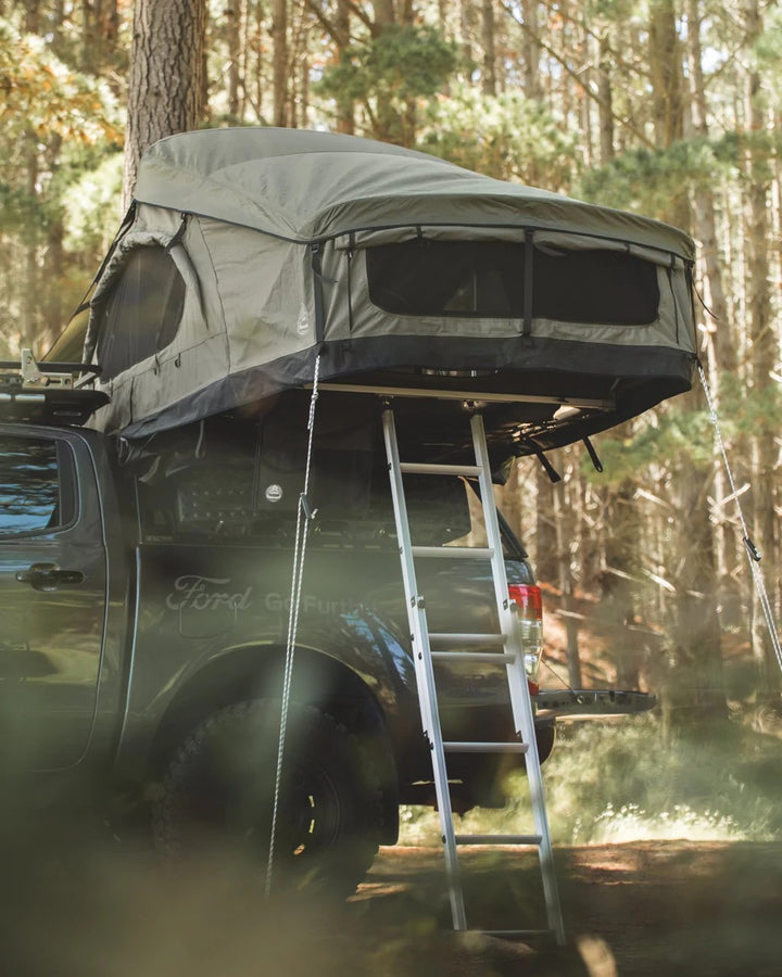 Feldon Shelter Crow's Nest - Extended - Quick Set-up Green Soft Shell Roof Top Tent