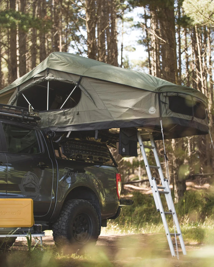 Feldon Shelter Crow's Nest - Extended - Quick Set-up Green Soft Shell Roof Top Tent