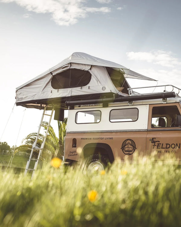 Feldon Shelter Crow's Nest - Extended - Quick Set-up Grey Soft Shell Roof Top Tent