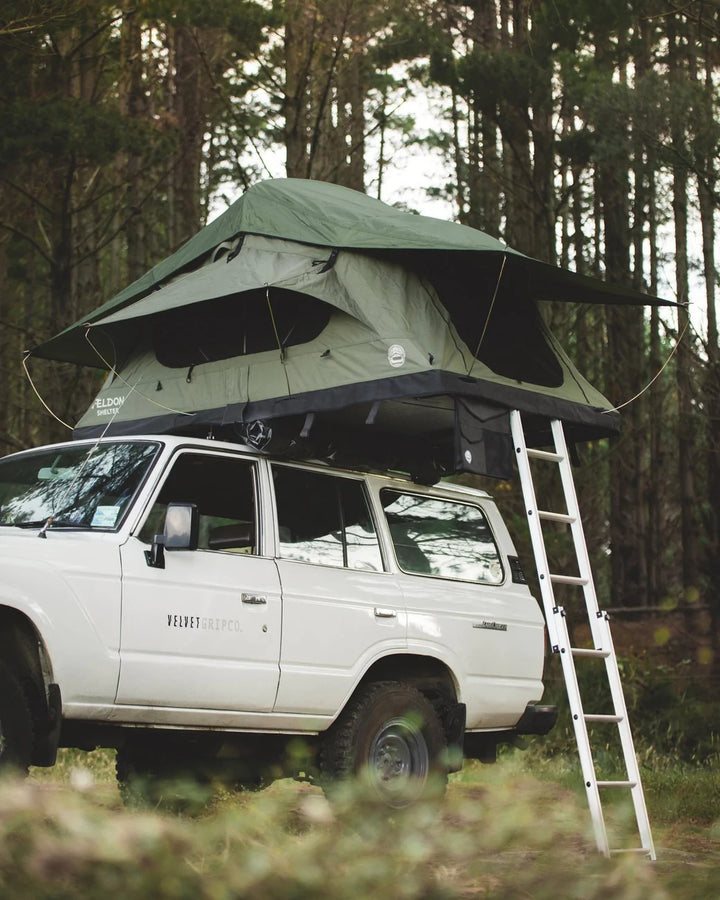 Feldon Shelter Crow's Nest - Regular - Quick Set-up Green Soft Shell Roof Top Tent