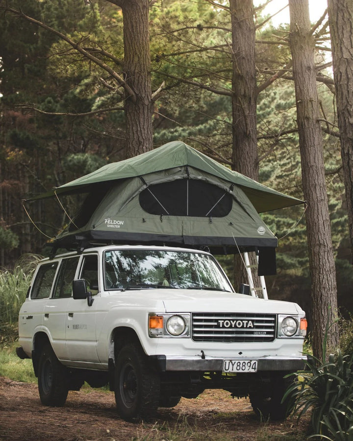 Feldon Shelter Crow's Nest - Regular - Quick Set-up Green Soft Shell Roof Top Tent