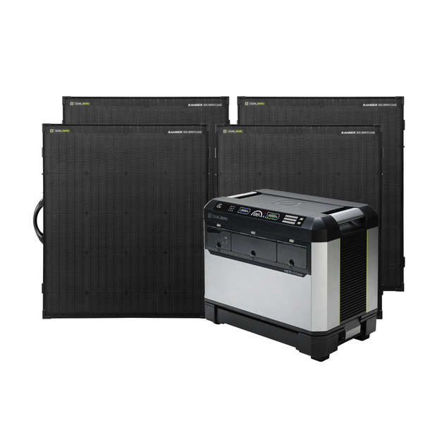 YetiPRO 4000 + (4) Ranger 300 BC Solar Generator