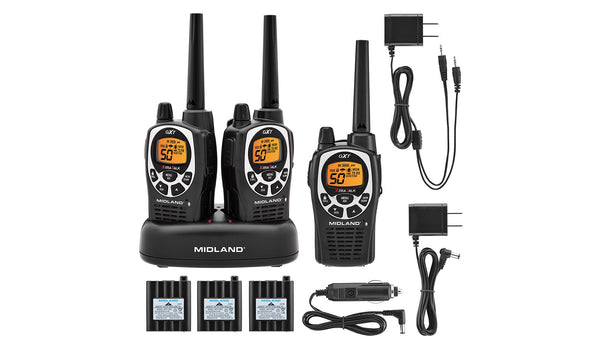 Midland GXT1000X3VP4 Two-Way GMRS Radio Three Pack