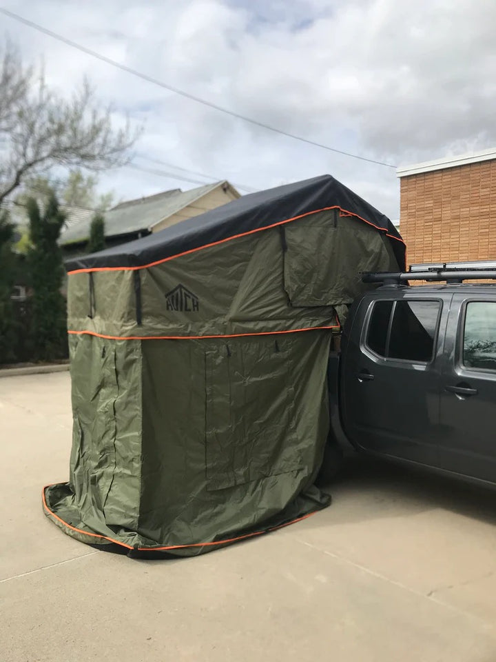 Hutch Tents Apex 3 - Quick Setup Green Soft Shell Roof Top Tent