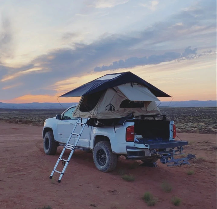 Hutch Tents Prospector 2 - Easy Mounting Tan Soft Shell Roof Top Tent