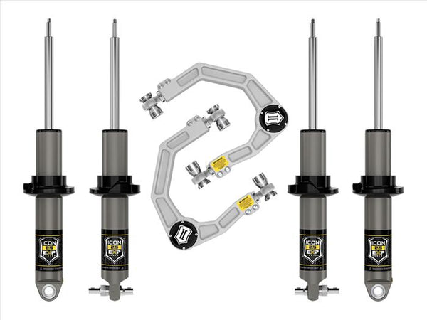 ICON 2021-2023 Bronco HOSS 2.0 Pkg 0-2" Lift Stage 2 Suspension System, Billet