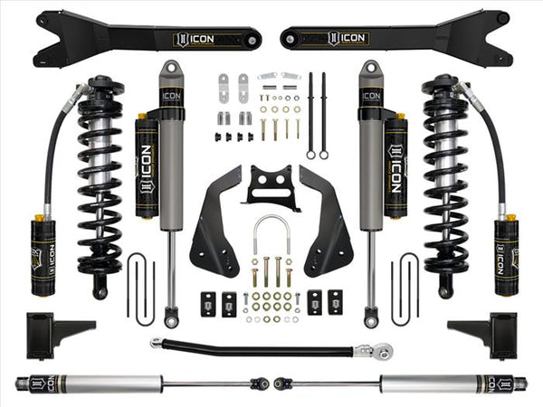 ICON 2005-07 Ford F250/F350 4-5.5" Lift Stage 5 Coilover Conversion w/Radius Arm