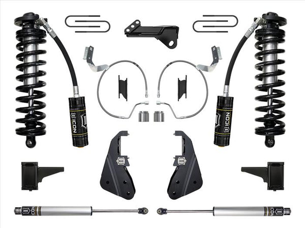 ICON 2023-2024 Ford F-250/F-350 Super Duty 4WD, 4-5.5" Lift, Stage 1 Coilover Conversion System