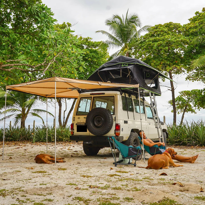 Guana Kamuk 48" Black Compact Soft Shell Roof Top Tent