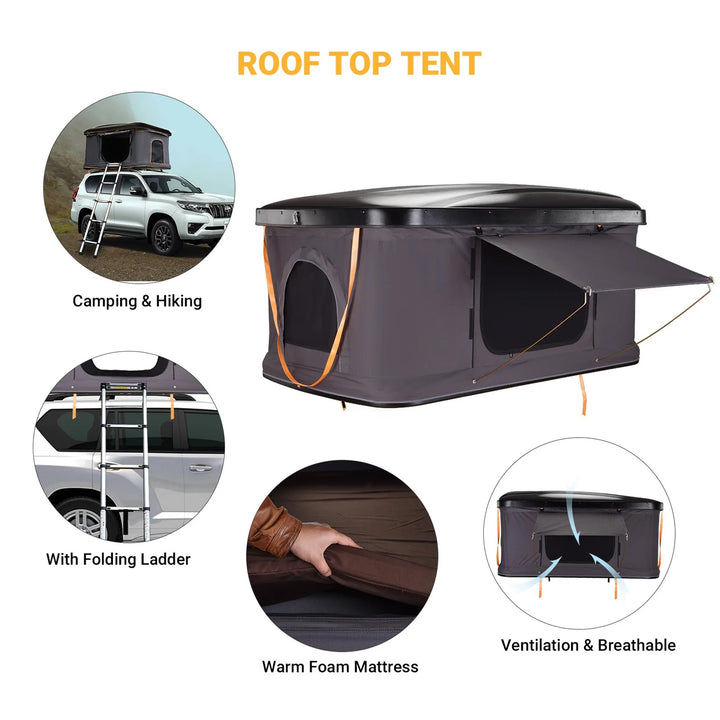 KingCamp Popup Box Black Hard Shell Roof Top Tent