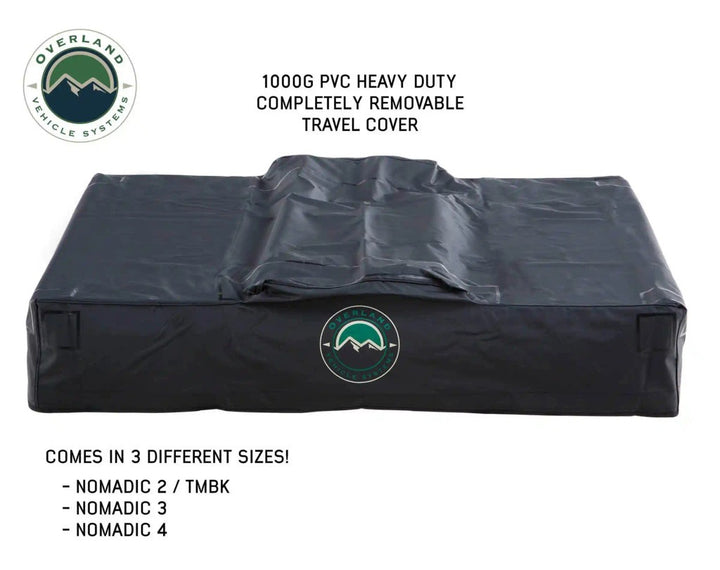 Overland Vehicle Systems 18139936 Nomadic 3 - Dark Gray Soft Shell Roof Top Tent