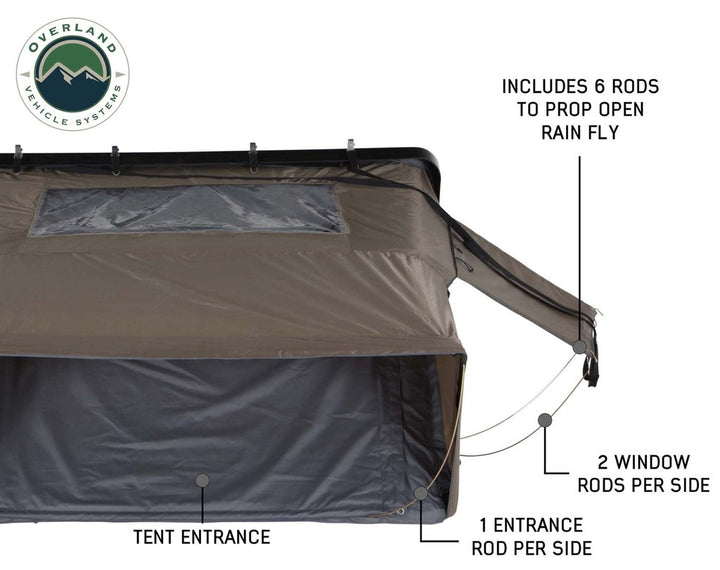 Overland Vehicle Systems Bushveld - Hard Shell Roof Top Tent