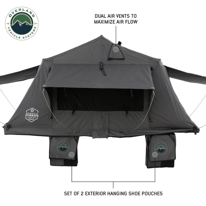 Overland Vehicle Systems Nomadic 2 Standard - Soft Shell Roof Top Tent