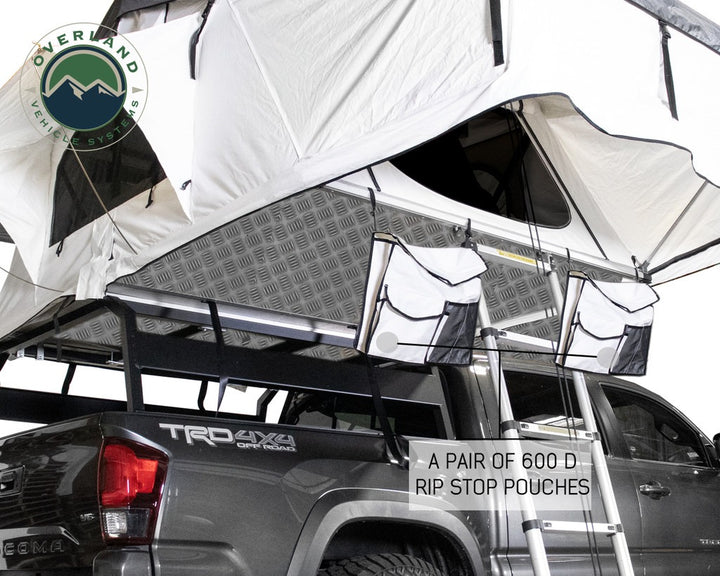 Overland Vehicle Systems Nomadic 3 - Artic White Soft Shell Roof Top Tent