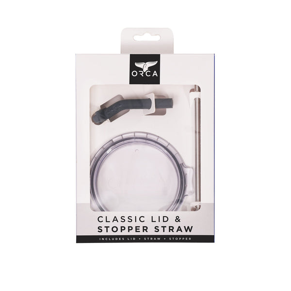 Lid & Stainless Steel Straw Stopper