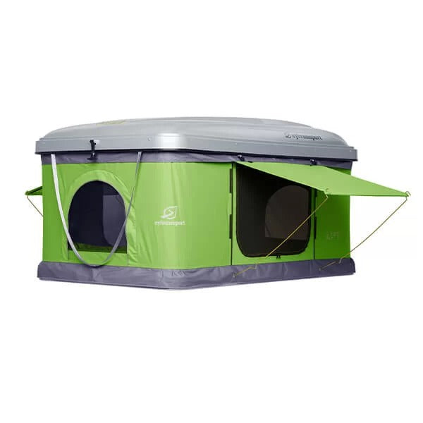 Sylvan Sport Gray / Green Popup Box Hard Shell Roof Top Tent