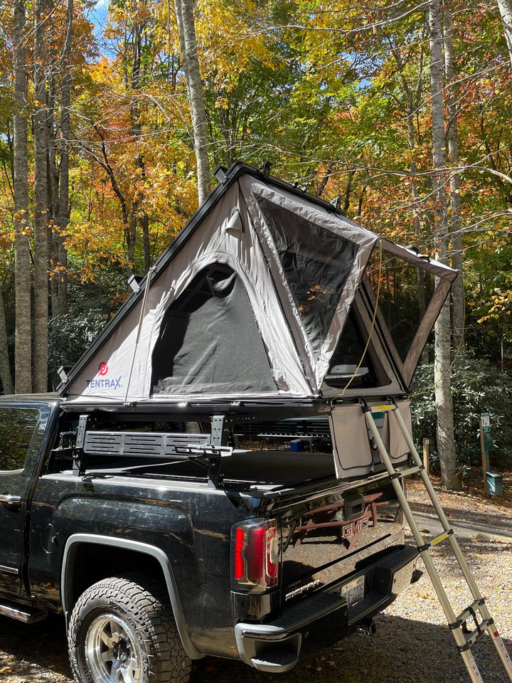 Tentrax Hard Shell Wedge Shape Black / Grey Roof Top Tent