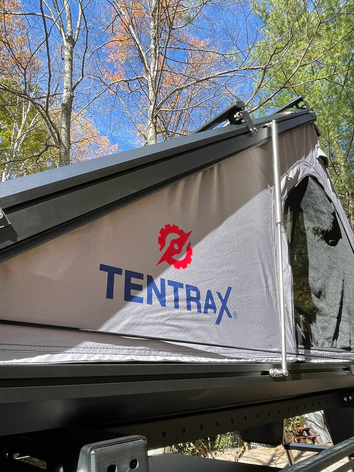 Tentrax Hard Shell Wedge Shape Black / Grey Roof Top Tent