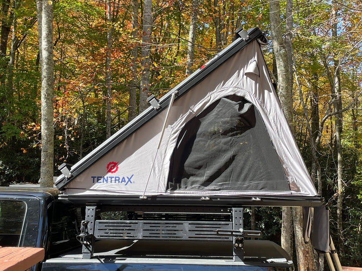 Tentrax Hard Shell Wedge Shape Black / Grey Roof Top Tent