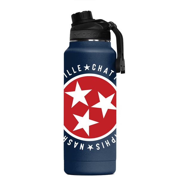 Hydra™ 34oz Navy Tri-Star Cities