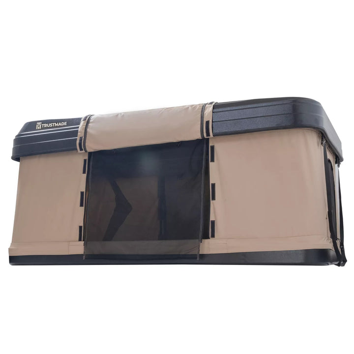 Trustmade Nomad Popup Box Hard Shell Roof Top Tent - Black / Beige