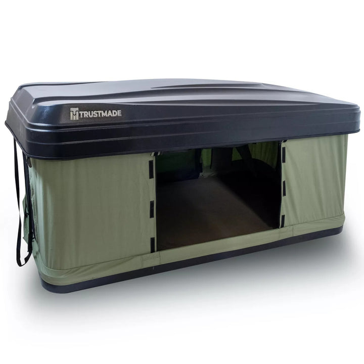 Trustmade Nomad Popup Box Hard Shell Roof Top Tent - Black / Green