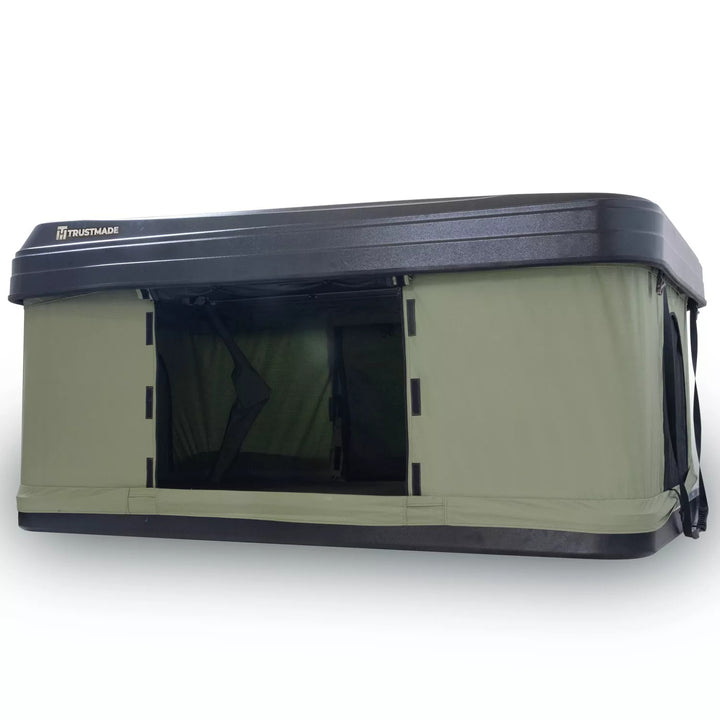 Trustmade Nomad Popup Box Hard Shell Roof Top Tent - Black / Green