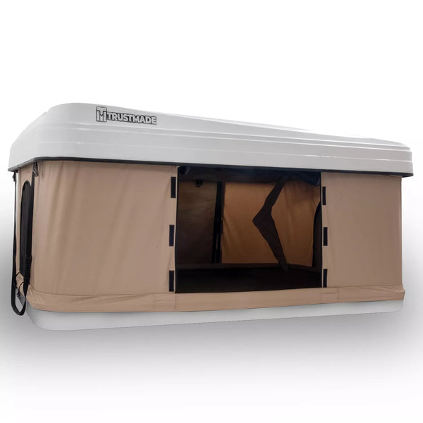 Trustmade Nomad Popup Box Hard Shell Roof Top Tent - White / Beige