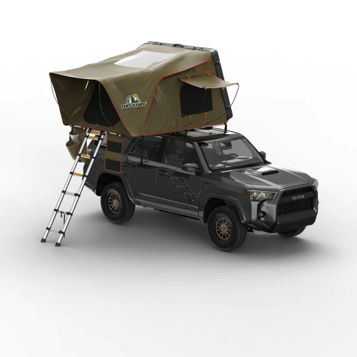 Tuff Stuff Alpha - Side Opening Black Hard Shell Roof Top Tent