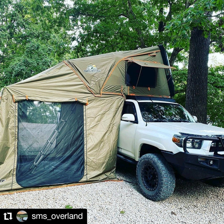 Tuff Stuff Alpha - Side Opening Black Hard Shell Roof Top Tent