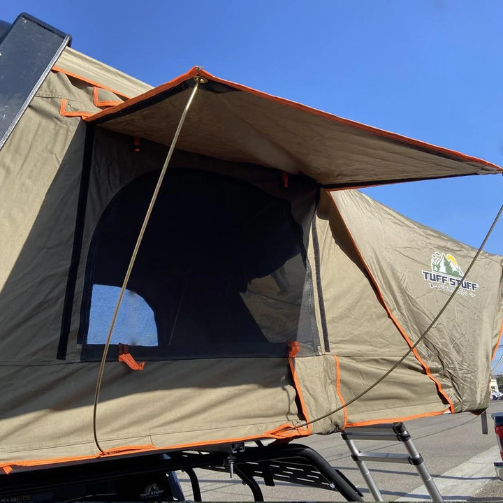 Tuff Stuff Alpha - Side Opening Black Hard Shell Roof Top Tent