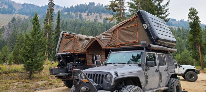 Tuff Stuff Alpha - Side Opening Black Hard Shell Roof Top Tent