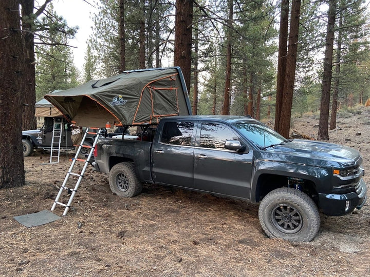 Tuff Stuff Alpha - Side Opening Gray Hard Shell Roof Top Tent