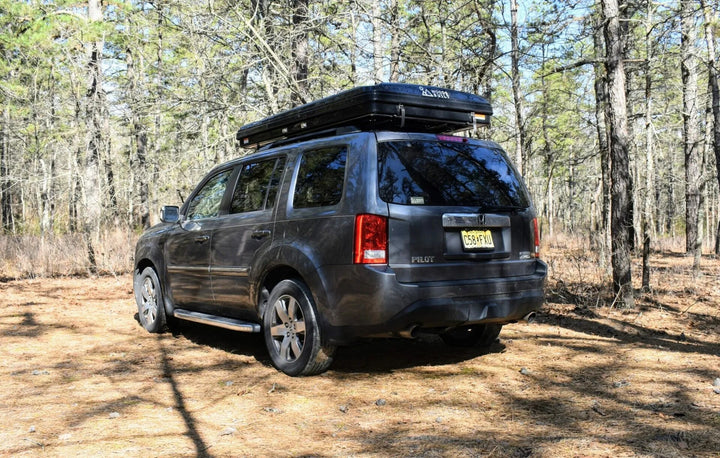 Woods Built Hard Shell Pop Up Box Roof Top Tent