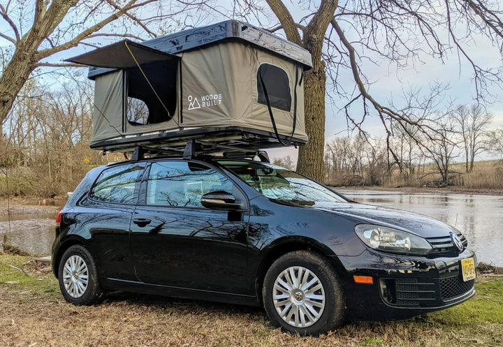 Woods Built Hard Shell Pop Up Box Roof Top Tent