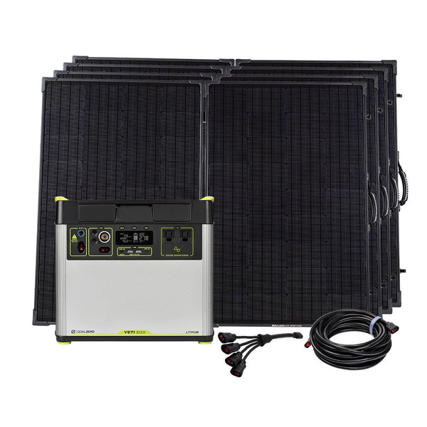 Yeti3000X + (4) Boulder200 BC Solar Generator