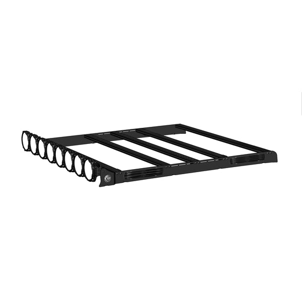 M-RACK KIT - 50" Pro6 Light Bar Roof Rack - Side Blackout Plates - for 07-18 Jeep JK Unlimited