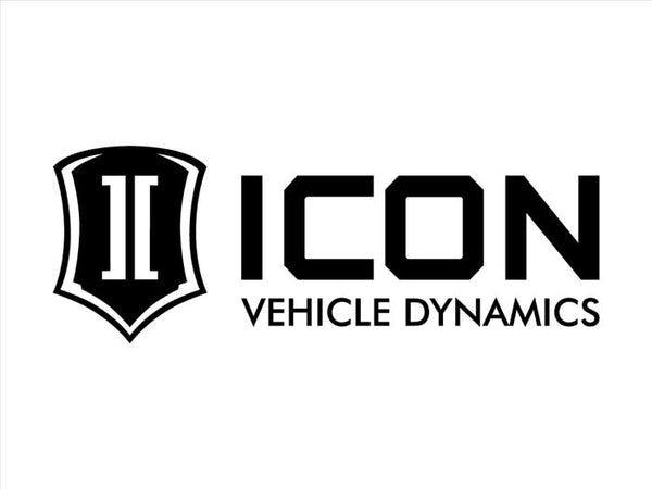 ICON Vehicle Dynamics Standard Logo Sticker, Black, 12” Wide