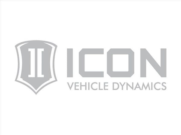 ICON Vehicle Dynamics Standard Logo Sticker, Silver, 12” Wide