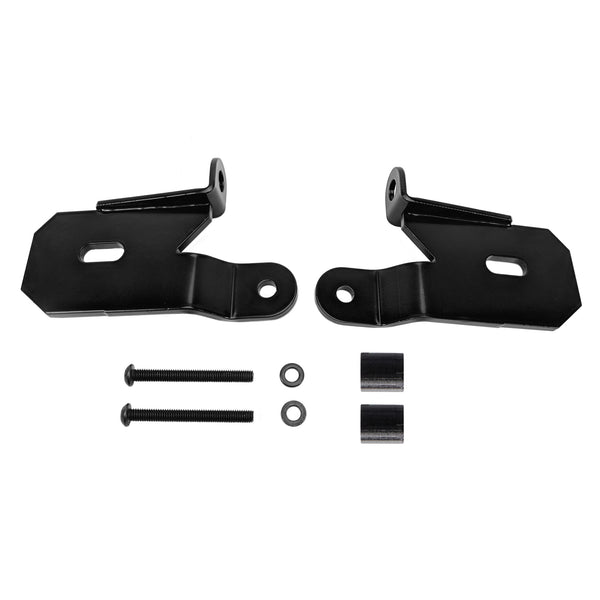 Bracket Set - Light Mount - Windshield - Pillar Mount - Pair - for 18-24 Jeep JL/JT/4xe