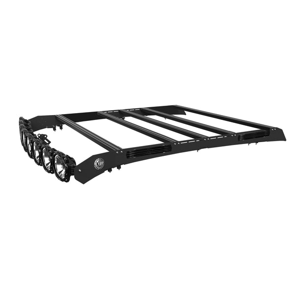 M-RACK KIT - 50" Pro6 Light Bar Roof Rack - Side Blackout Plates - 07-21 Toyota Tundra CrewMax